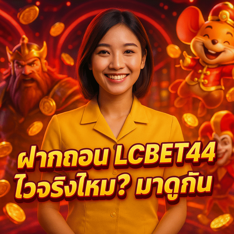 ฝากถอน LCBET44 ไวจริงไหม? มาดูกัน